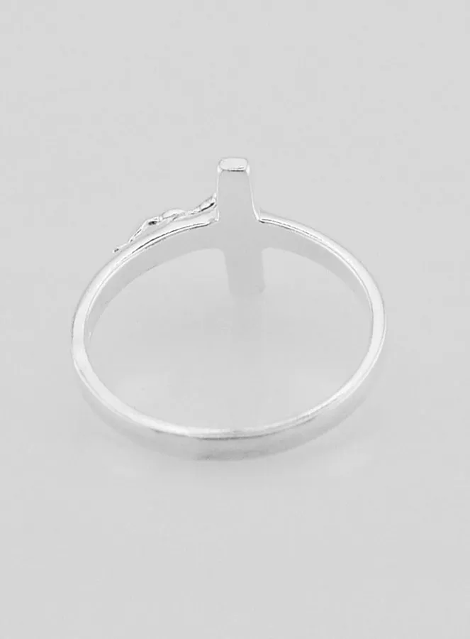 Ring Kruis Jezus 925/000 Zilver - Maat 58 (pic 4)