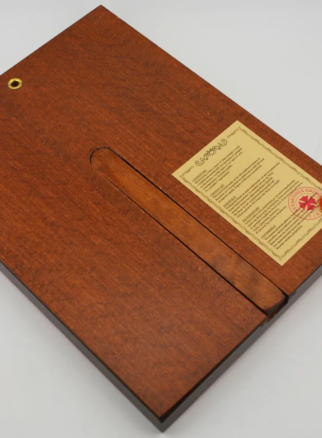 Byzantijnse Icoon Gekroonde Maria - 24 cm (pic 4)