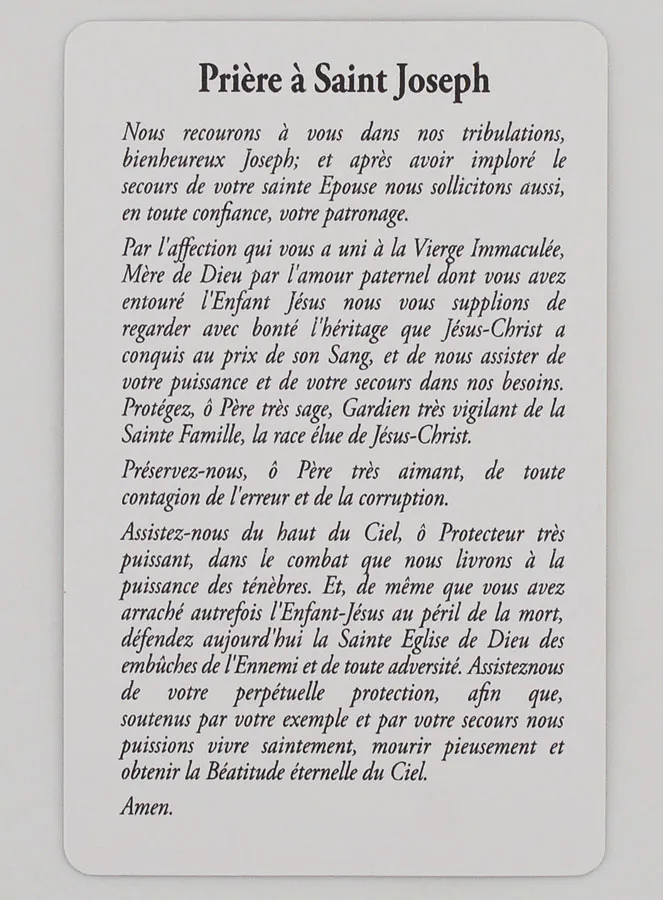 Set van 10 Gebedskaarten Heilige Jozef (pic 4)