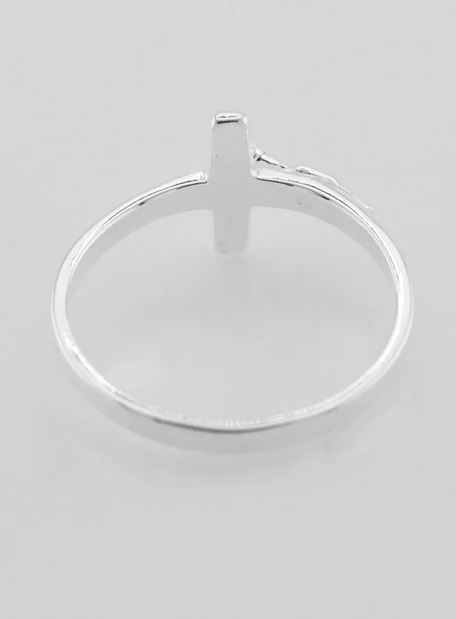 Ring Kruis Jezus 925 Sterling Zilver - Maat 62 (pic 4)