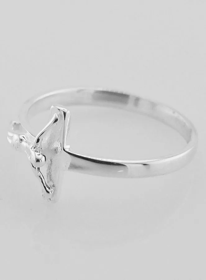 Ring Kruis Jezus 925 Zilver - Maat 60 (pic 3)
