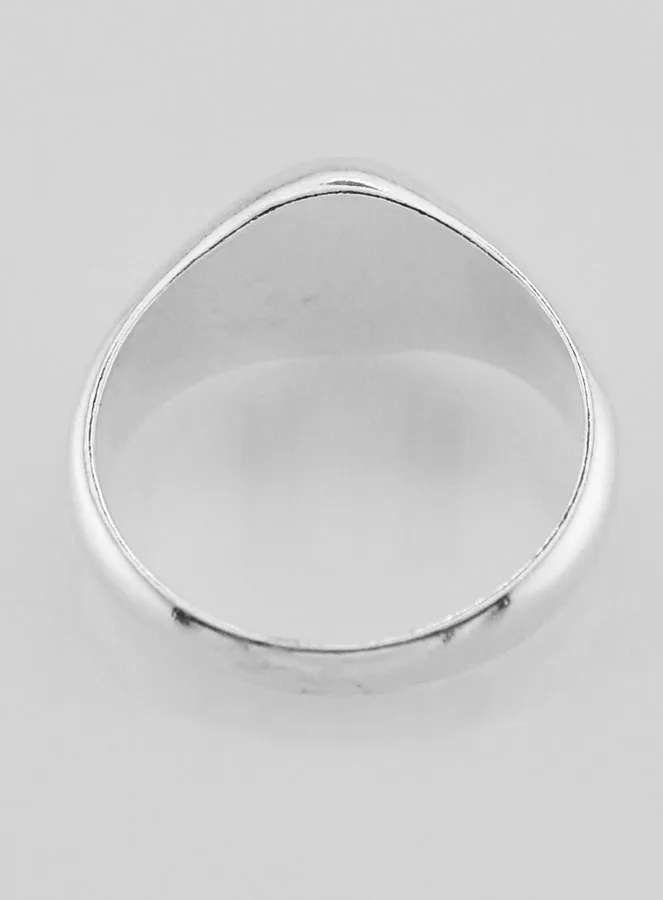 Zegel Ring Kruis Echt Zilver - Maat 62 (pic 4)