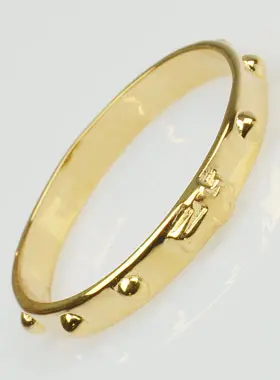 Rozenkrans Ring 18k Verguld  - Maat 62 (pic 1)