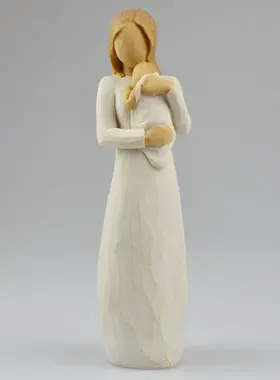 Beeldje Willow Tree - Moeder Maria met Kind (Angel of Mine) - 22 cm (pic 1)
