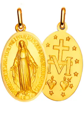 Wonderdadige Medaille Echt Goud 9 Karaat - 19 mm (pic 1)