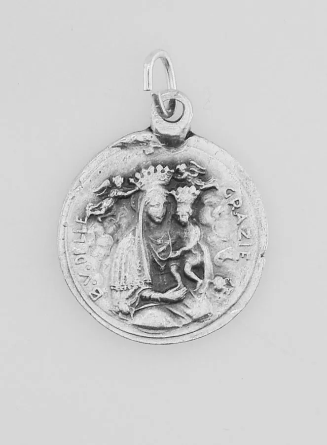 Medaille Heilige Maagd Maria van de berg Karmel Zilverkleurig (pic 4)