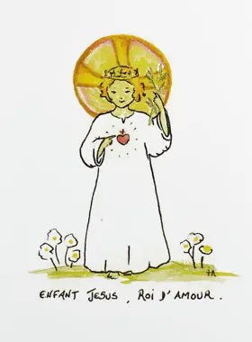 Communie Prent - Kind Jezus, Koning der Liefde (pic 1)