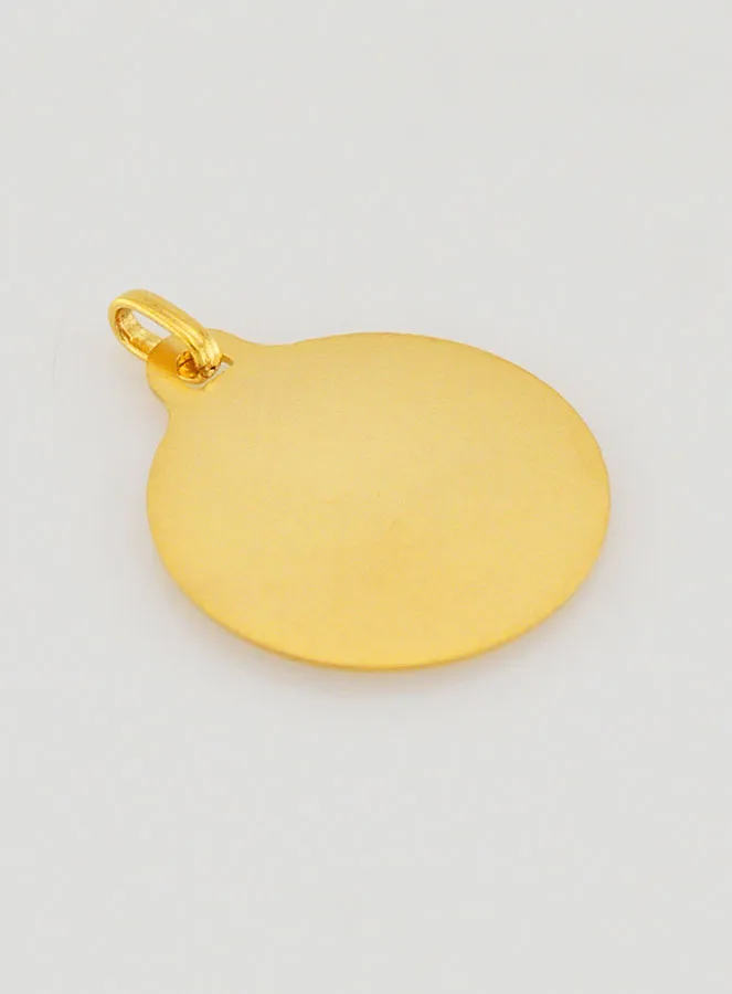 Gouden Doop Hanger Heilige Maagd Maria met Kind Jezus (pic 4)