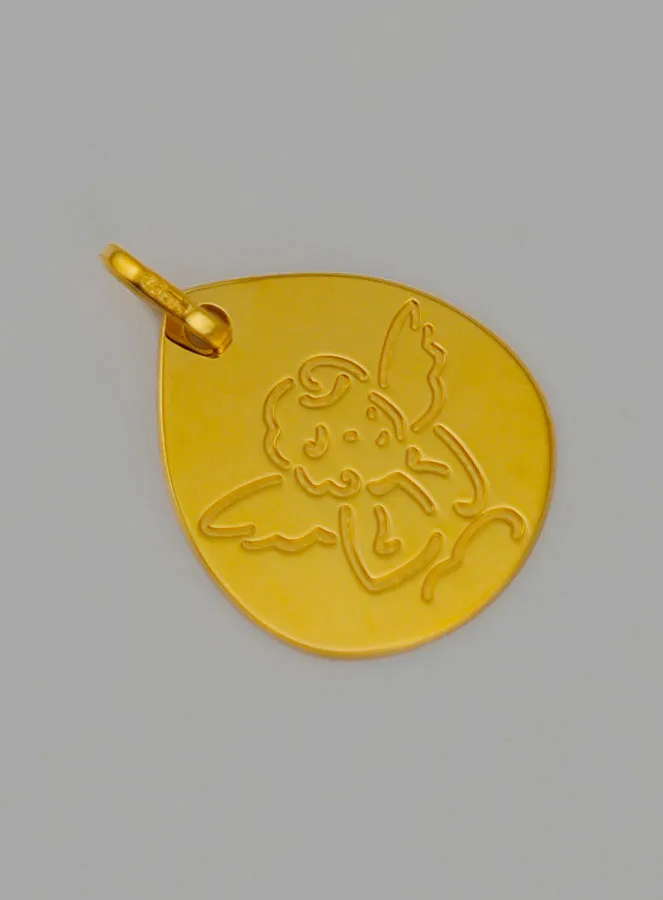 Hanger Engel Raphael Cherubijntje Goud 375/000 (pic 2)