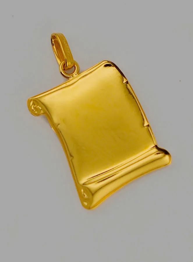 Hanger Perkament Bescherm Engel Goud 375/000 (pic 4)