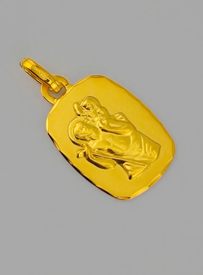 Medaille Heilige Christoffel Goud 375/000 (pic 2)