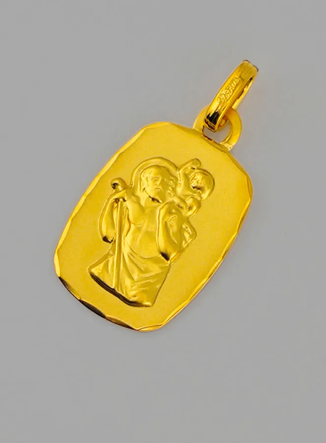 Medaille Heilige Christoffel Goud 375/000 (pic 3)
