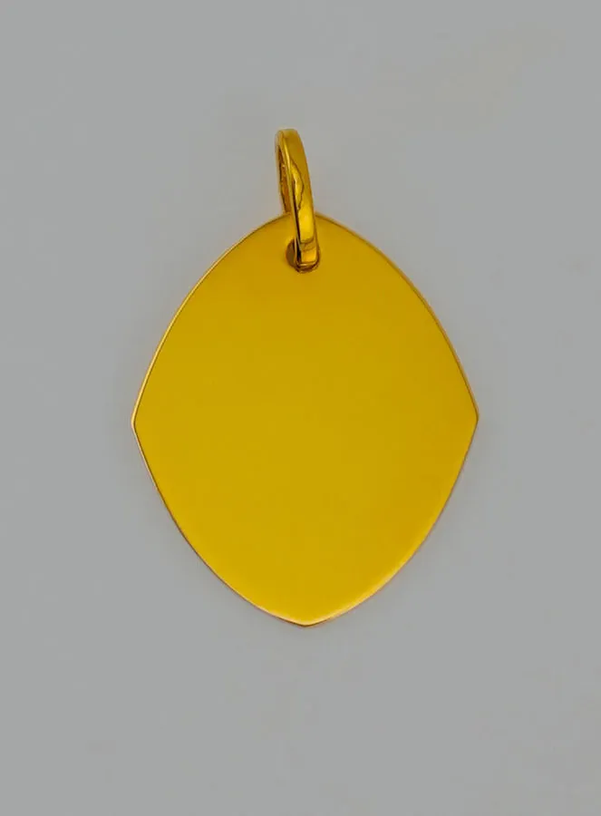 Hanger Beschermende Engel - Ruitvormig Goud 375/000 (pic 4)