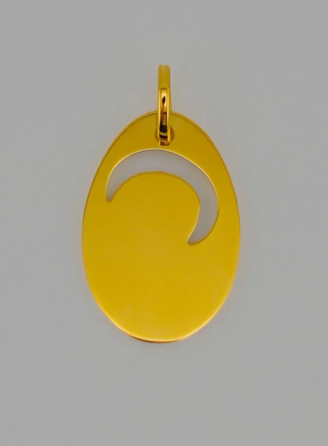 Hanger Filigrane Heilige Maria Biddend Goud (pic 3)