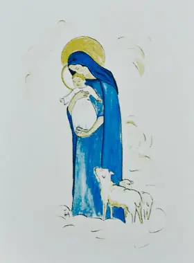 Doop Prent - Heilige Maria met Kind (pic 1)