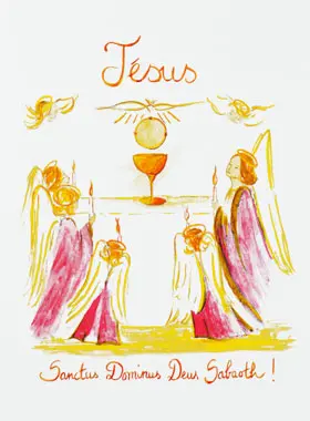 Communiekaart - Sanctus Dominus Deus Sabaoth (pic 1)