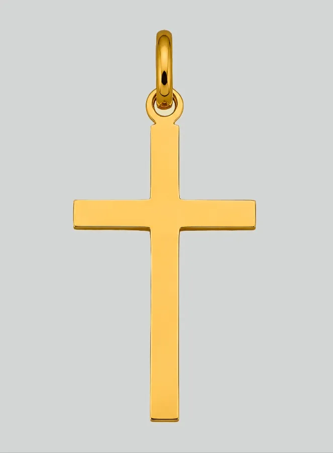 Hanger Kruis met Jezus Christus Geel Goud (pic 3)