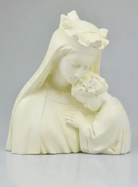 Buste Beeld Heilige Moeder Maria met Kind Jezus (pic 1)