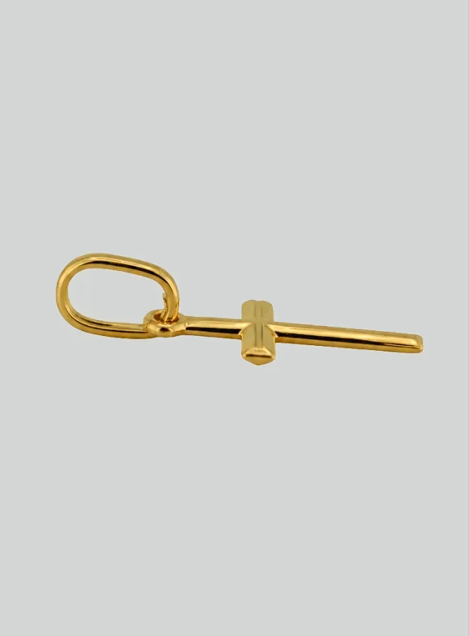 Hanger Kruisje Geel Goud 9 Karaat (pic 4)