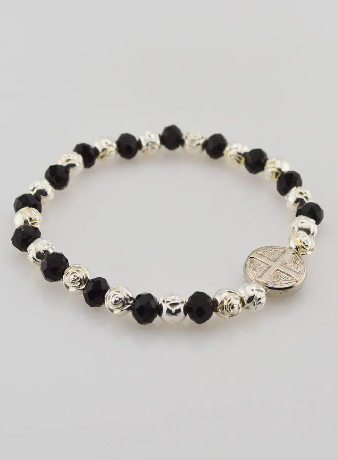 Armband Maria van Lourdes Zwarte Kralen (pic 4)