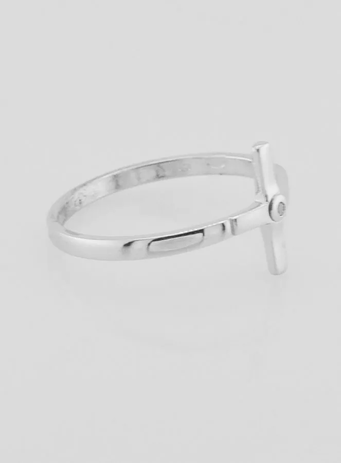 Ring Kruis 925 Zilver - Maat 56 (pic 3)