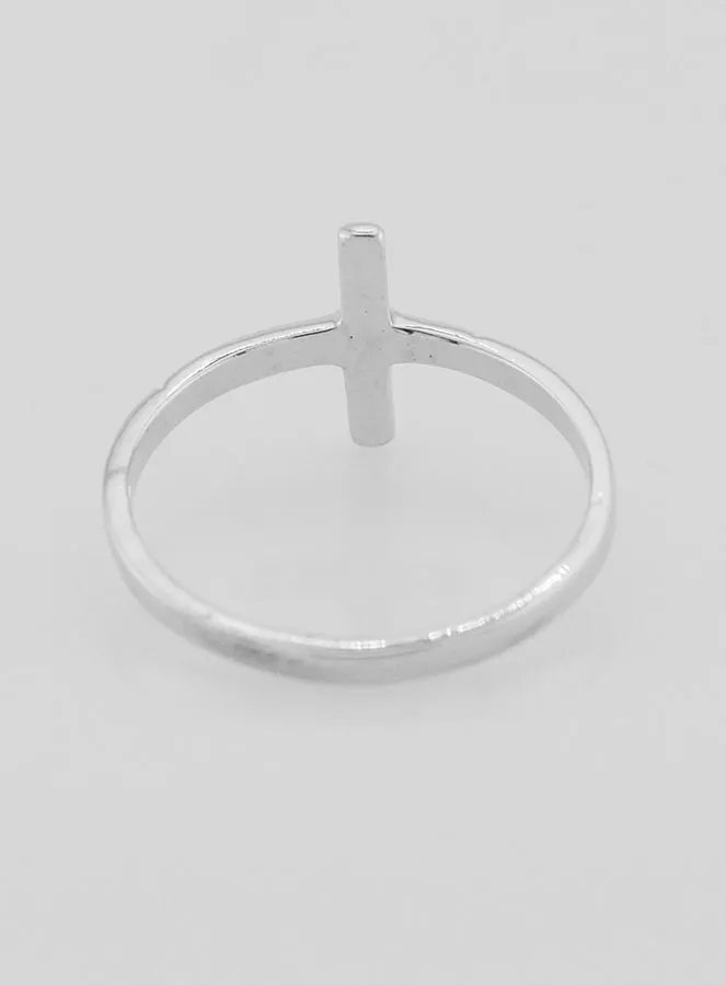 Ring Kruis 925 Zilver - Maat 56 (pic 4)