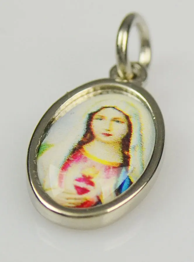 Hanger Het Onbevlekte Hart van Maria Zilverkleurig (pic 3)
