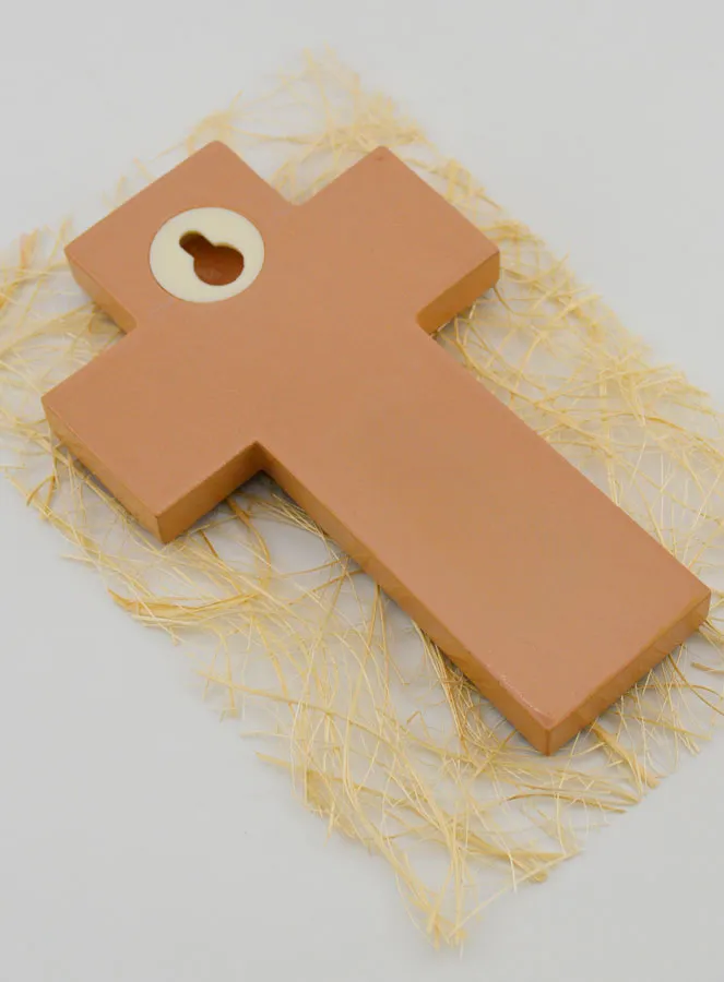 Kruisje Kind Hout Water Doopsel - 12 cm (pic 4)