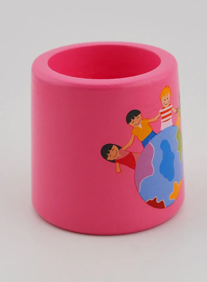 Kaarsenhouder Kinderen van de Wereld - Roze (pic 4)