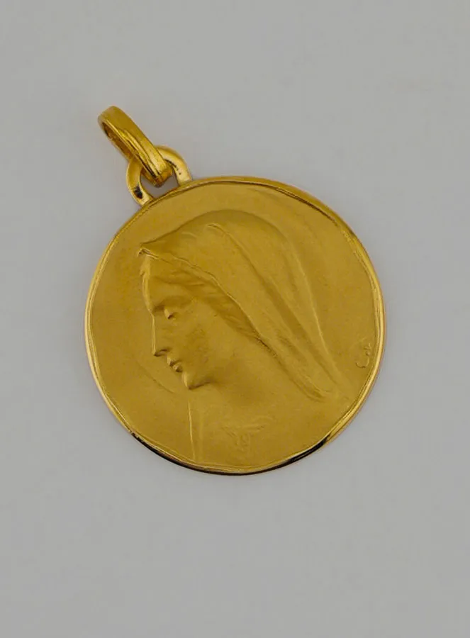 Gouden Hanger Doopsel Maria met Sluier (pic 2)