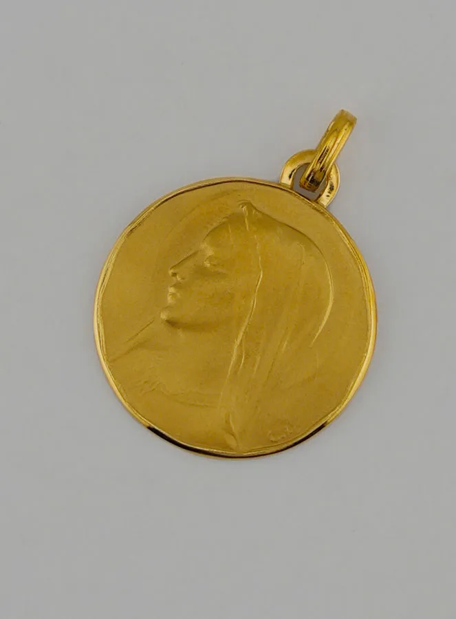 Gouden Hanger Doopsel Maria met Sluier (pic 3)
