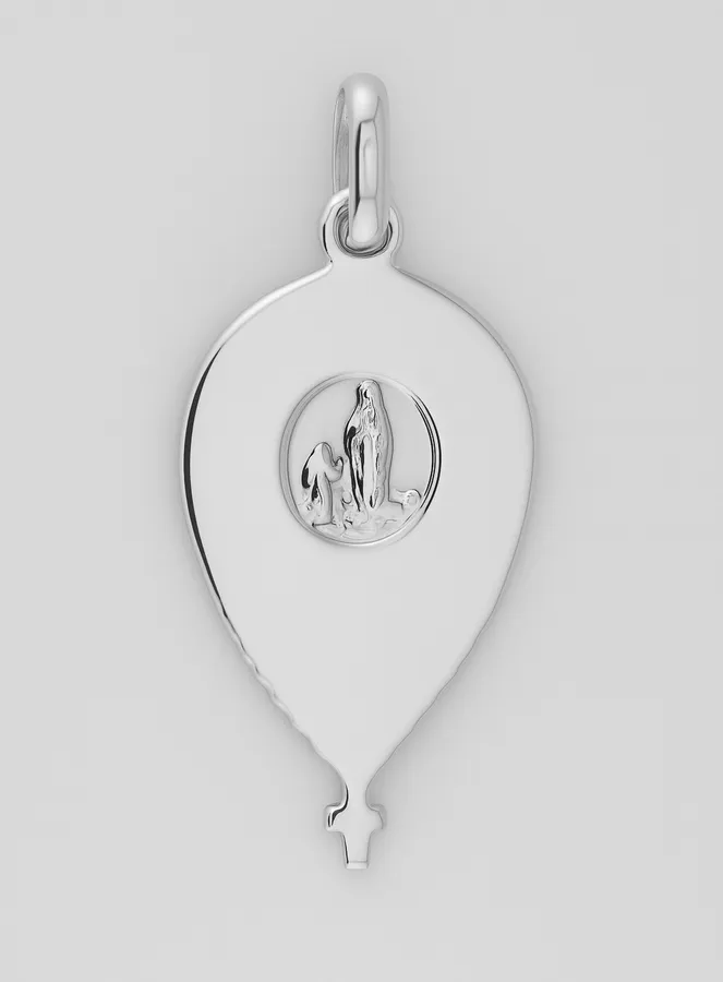 Hanger Druppel Heilige Maagd Maria met Sluier 925 Zilver (pic 3)