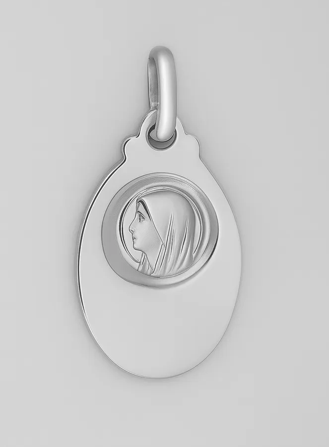 Hanger Verschijningen van Lourdes 925 Zilver (pic 3)