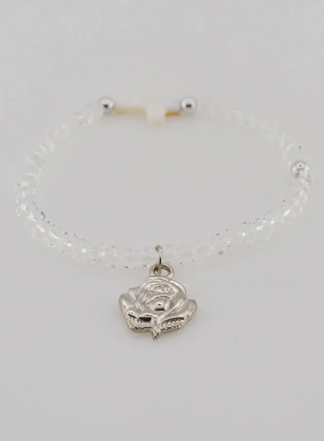 Religieuze Armband Kristal en Parelmoer Kruisje (pic 2)
