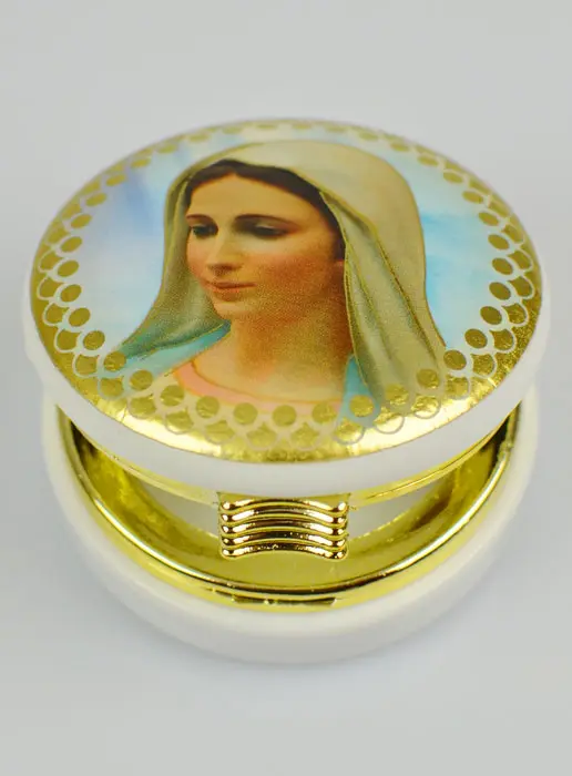 Hostiedoosje Afbeelding Onze Lieve Vrouw van Medjugorje - 5 cm (pic 3)