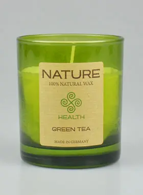 Duurzame Geurkaars in Glas - Groene Thee - 8 X 7 cm (pic 1)