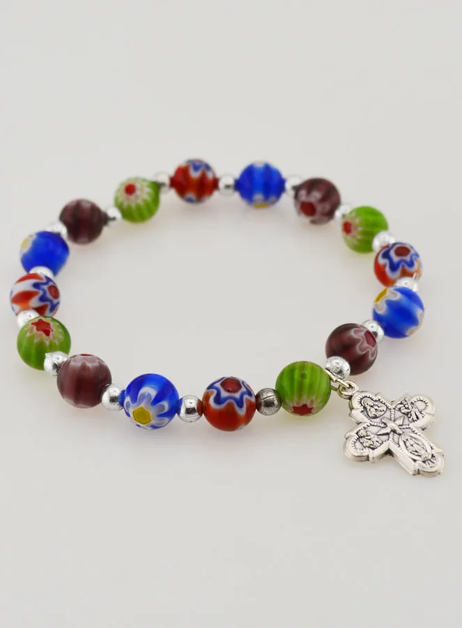 Religieuze Armband met Murano Glas Kralen (pic 3)