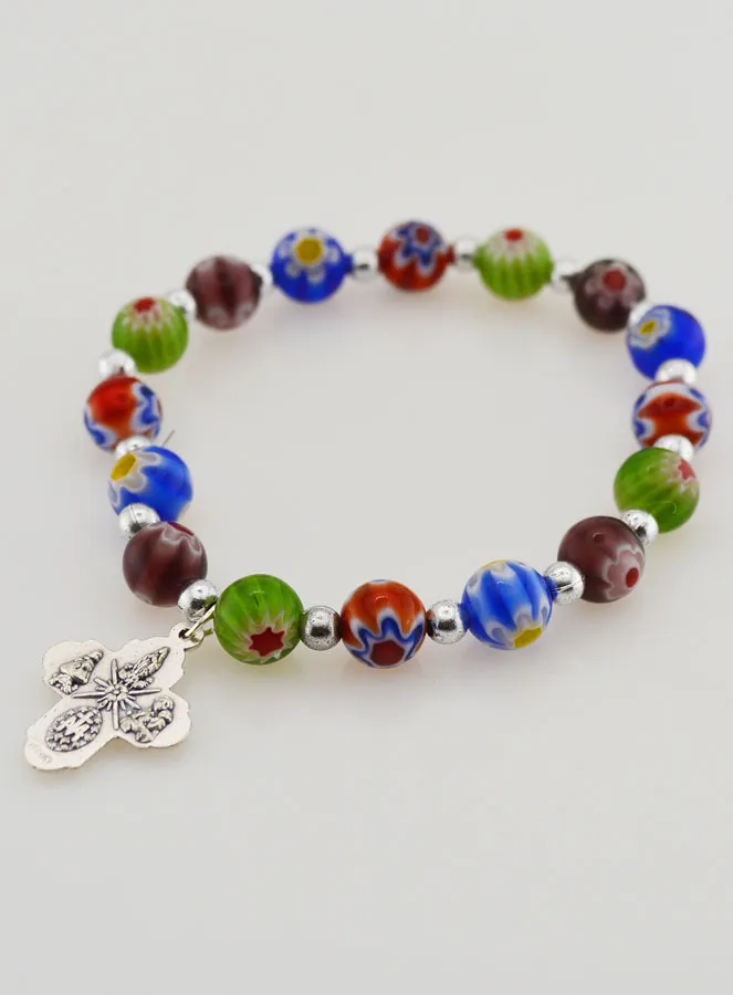 Religieuze Armband met Murano Glas Kralen (pic 4)