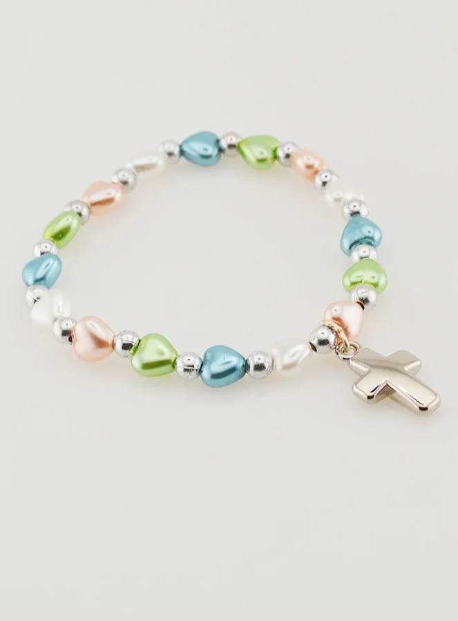 Religieuze Armband Kind - Kruis & Harten (pic 3)