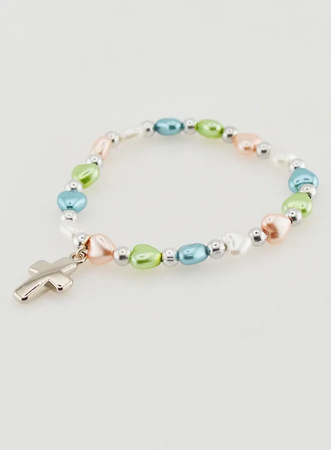 Religieuze Armband Kind - Kruis & Harten (pic 4)