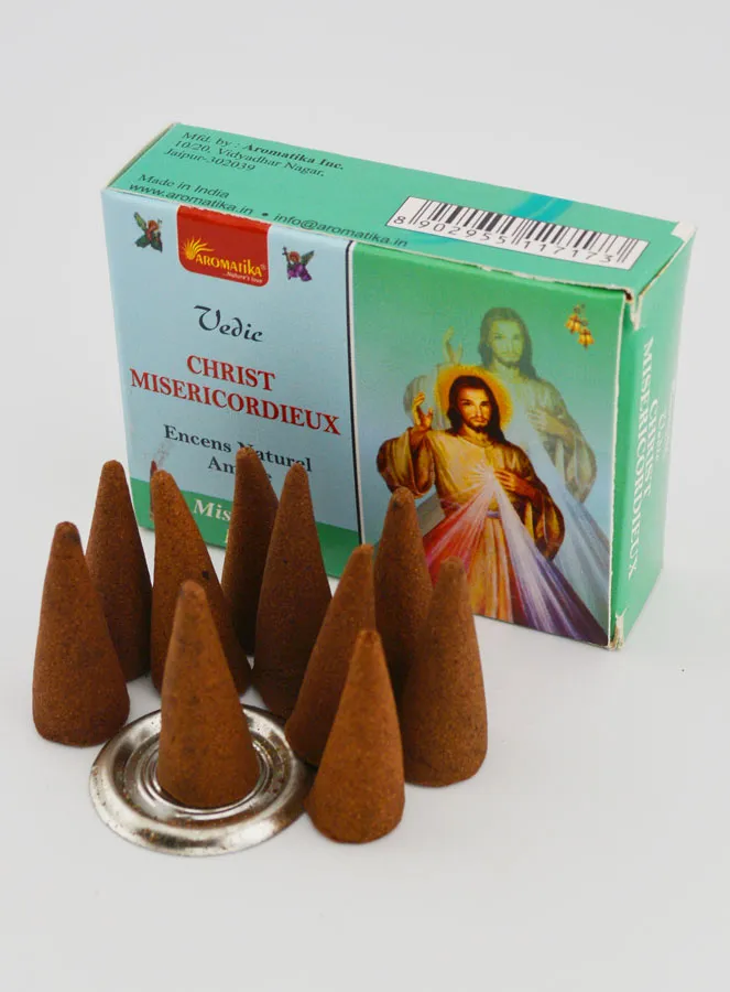 Religieuze Wierook Barmhartige Jezus in Kegels (pic 3)
