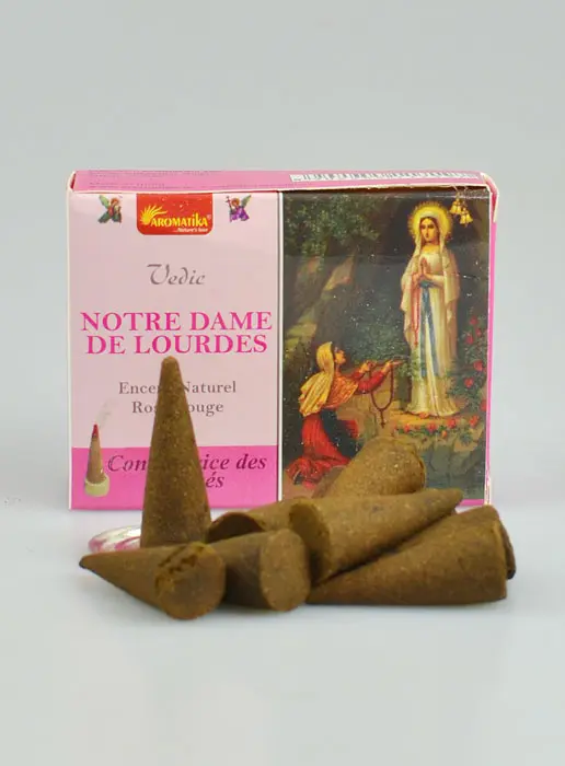 Religieuze Wierook Onze Lieve Vrouw van Lourdes Wierook-kegels (pic 2)
