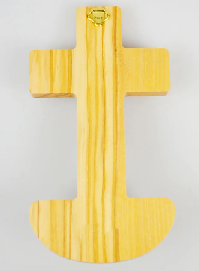 Wijwatervat Kruisbeeld van Olijfhout (pic 4)