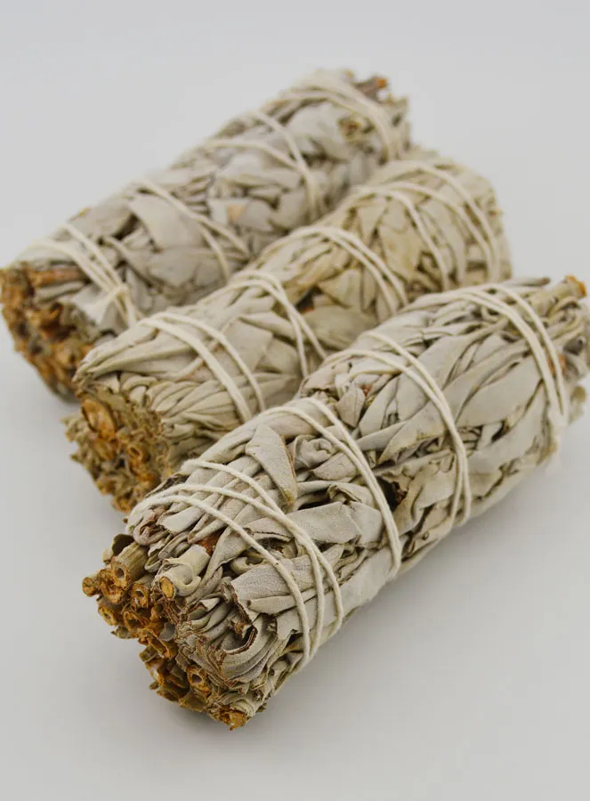 Witte Salie Smudge Stick - 11 cm (pic 3)