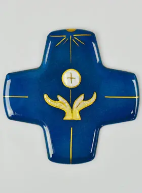 Kruis Eucharistie Offer van Liefde - Emaille van Libanon (pic 1)