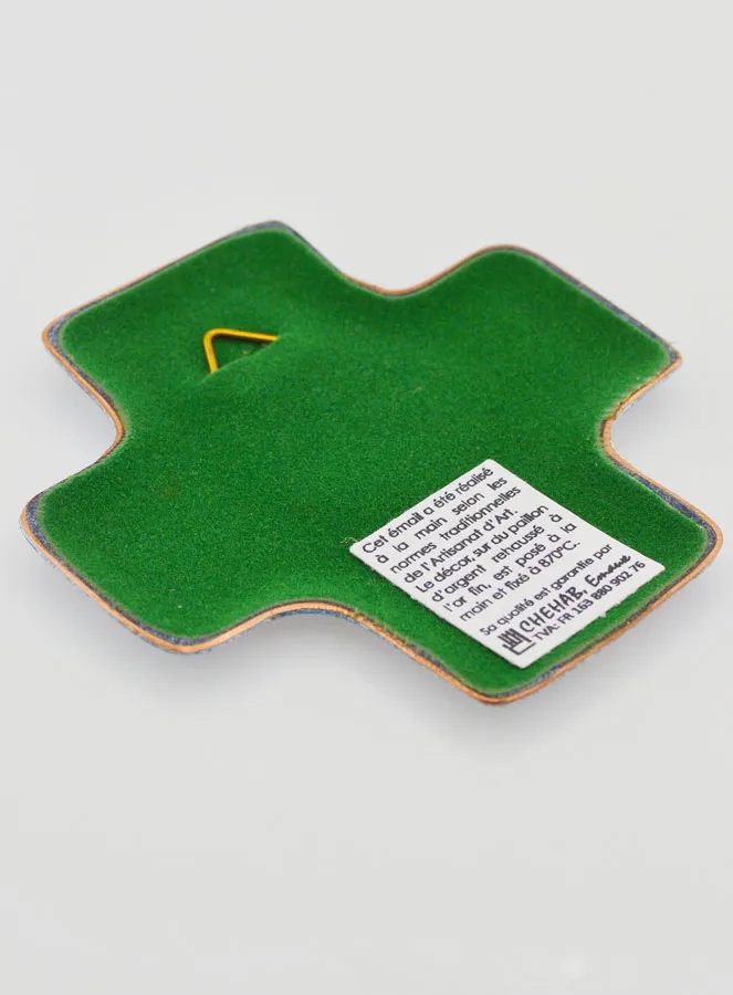 Kruis Tuin van de Heilige Geest Turquoise Emaille van Libanon (pic 4)