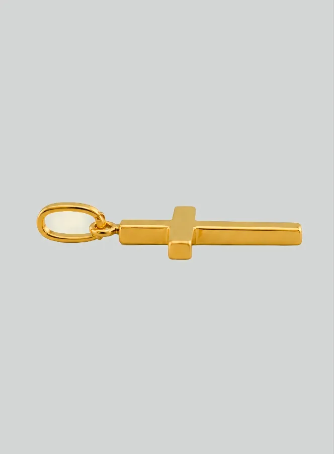 Hanger Kruis Jezus Christus - 15mm - 18 Karaats Goud (pic 4)