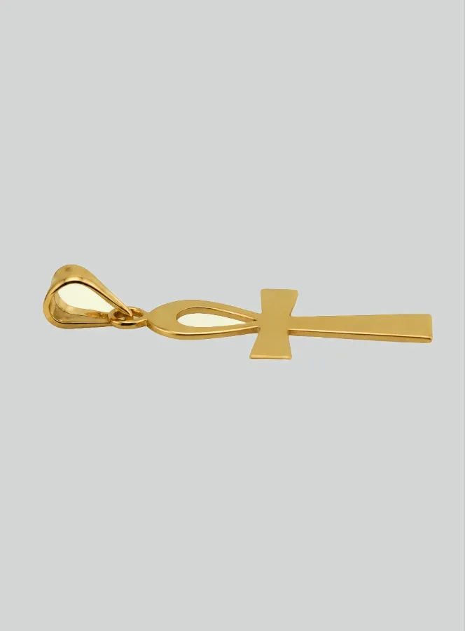 Hanger Egyptisch Kruis - 22mm - Massief 18 Karaats Goud (pic 4)