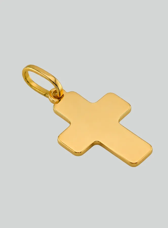 Hanger Kruis Klassiek - 15mm - Massief Goud 18 Karaat (pic 2)