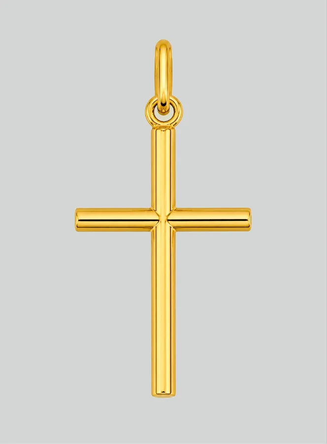 Kruis Hanger Klassiek - 22mm - Massief 18 Karaat Goud (pic 3)